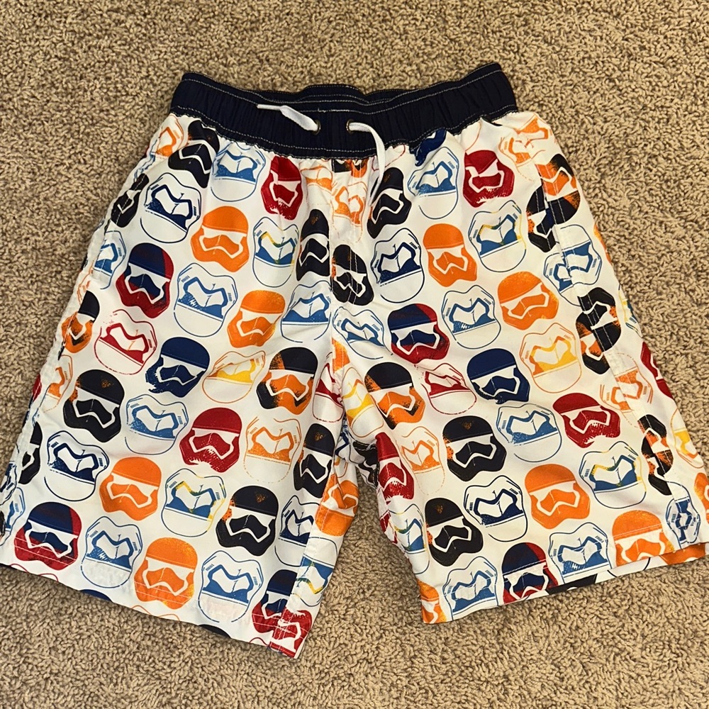 Hanna Andersson Storm Trooper Pattern Swim Shorts